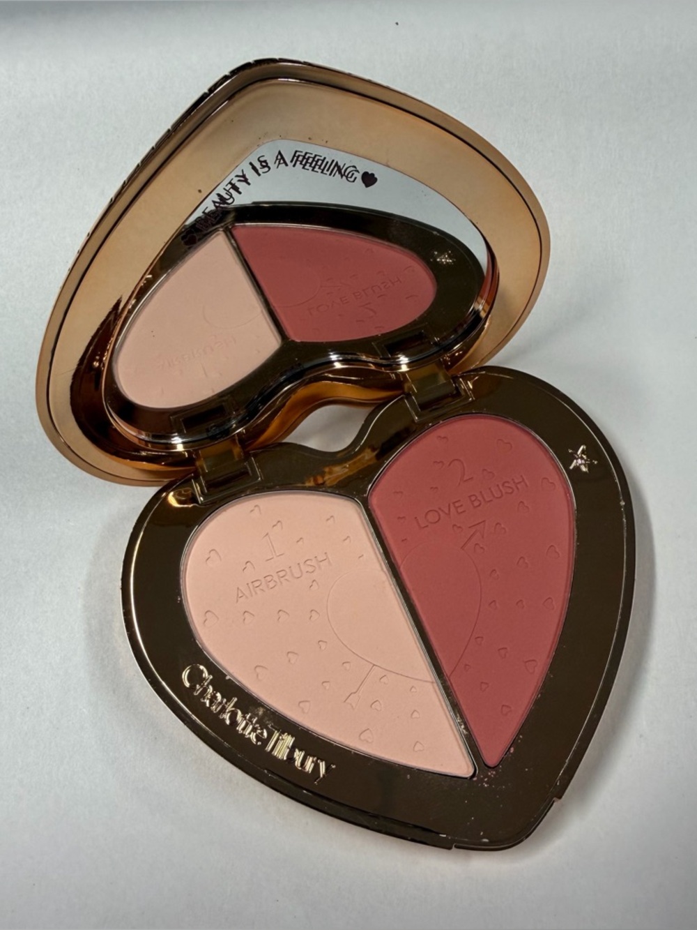 Charlotte Tilbury Pillow Talk Beauty Soulmates Face Palette-FLAWLESS PEACH NOBOX